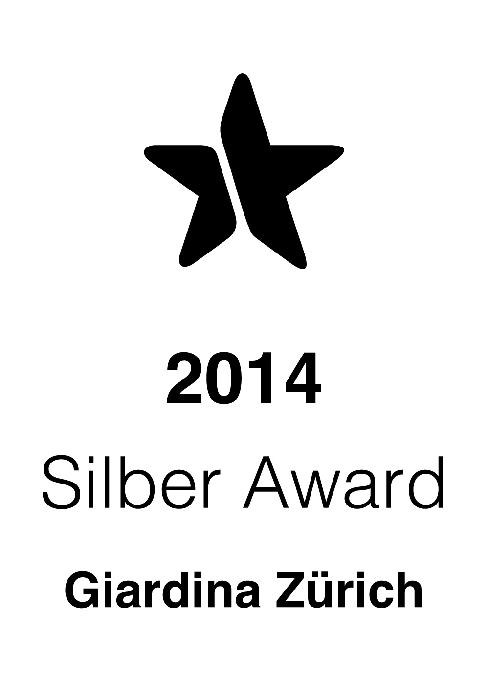 Rolf von Burg Giardina Messe 2014 Silber Award